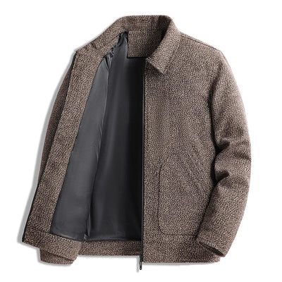 Men's Thick Winter Wool Blend Warm Jacket Men Fashion Trenchwear Coat Slim Lapel Streetwear Overcoat Business Casual Men Clothing