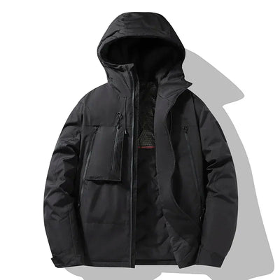 Winter Jacket Men's Outdoor Hiking Windproof Waterproof Graphene Warm Cotton Padded Coat Couple's Fashion Ski Thickened Parka