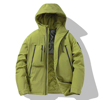 Winter Jacket Men's Outdoor Hiking Windproof Waterproof Graphene Warm Cotton Padded Coat Couple's Fashion Ski Thickened Parka