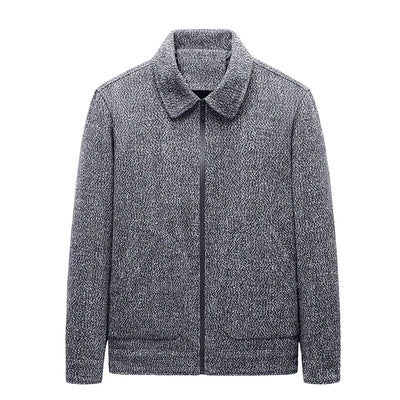Men's Thick Winter Wool Blend Warm Jacket Men Fashion Trenchwear Coat Slim Lapel Streetwear Overcoat Business Casual Men Clothing