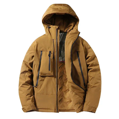 Winter Jacket Men's Outdoor Hiking Windproof Waterproof Graphene Warm Cotton Padded Coat Couple's Fashion Ski Thickened Parka