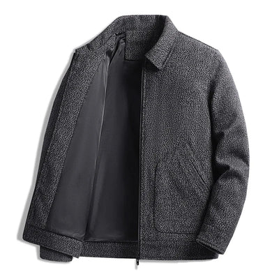 Men's Thick Winter Wool Blend Warm Jacket Men Fashion Trenchwear Coat Slim Lapel Streetwear Overcoat Business Casual Men Clothing