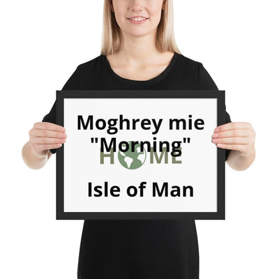 Morning in Manx Framed poster