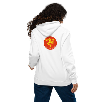 Isle of Man Unisex eco raglan hoodie
