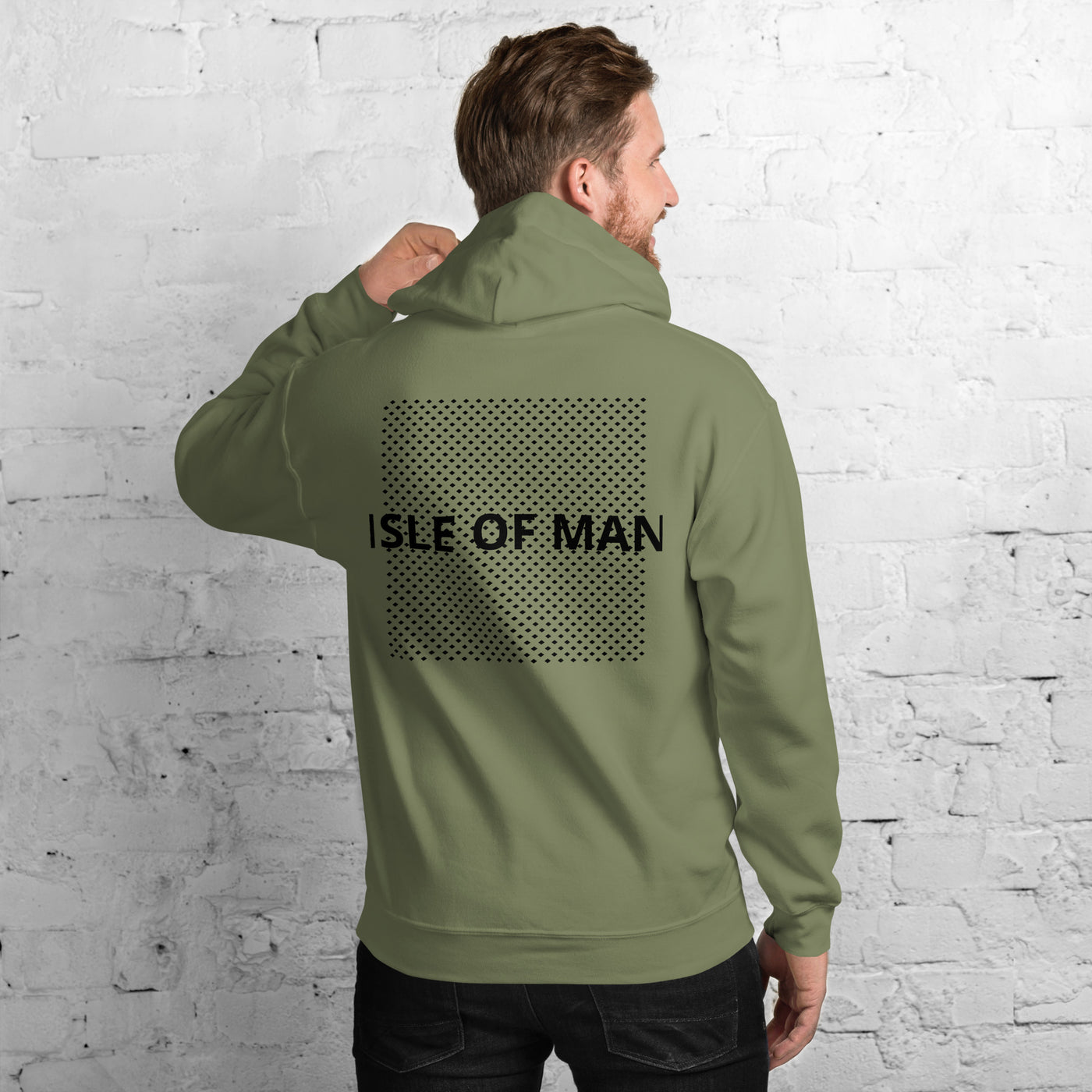 Isle of Man Dark F&B Print Unisex Hoodie