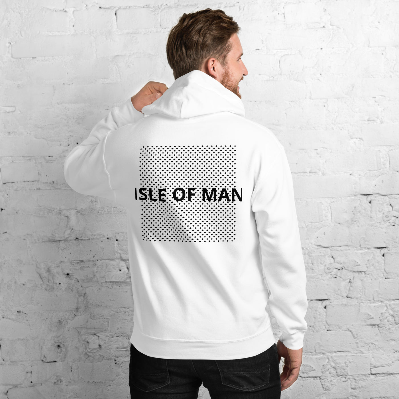 Isle of Man Dark F&B Print Unisex Hoodie